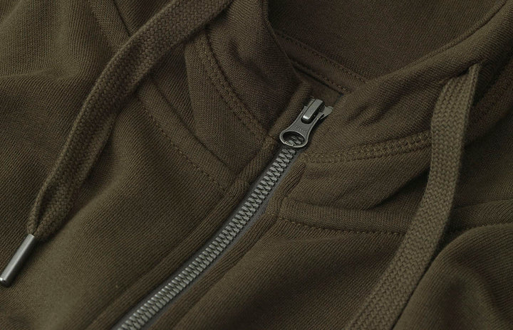 Hoodie CORE | zip - Oliva