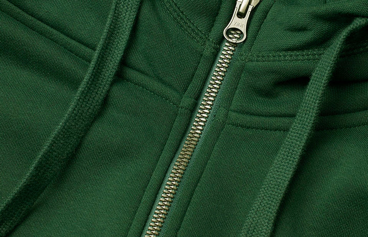 Hoodie CORE | zip - Verde bottiglia
