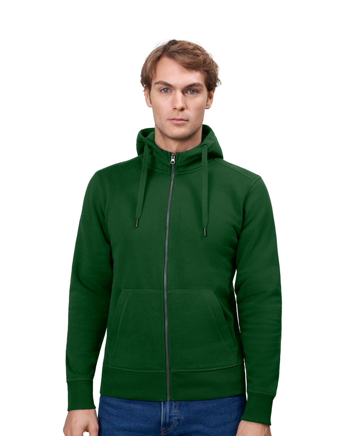 Hoodie CORE | zip - Verde bottiglia
