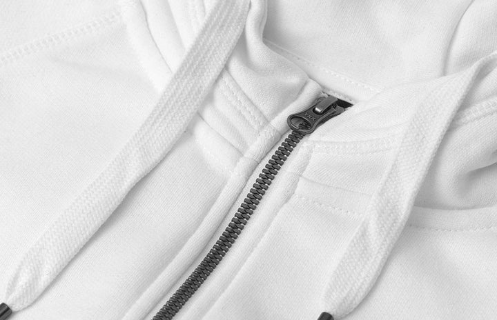 Hoodie CORE | zip | donna - Bianco