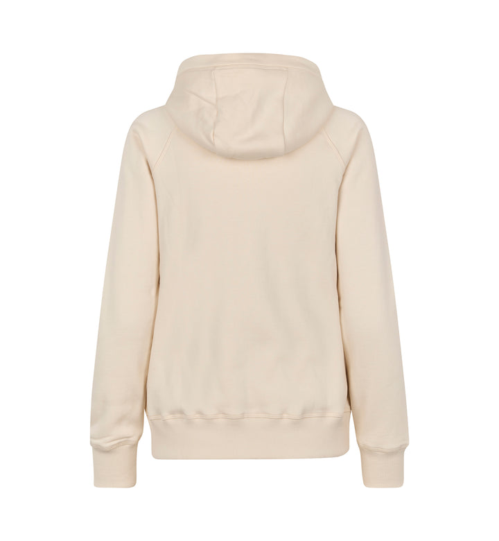 Hoodie CORE | zip | donna - Bianco panna