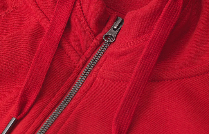 Hoodie CORE | zip | donna - Rosso