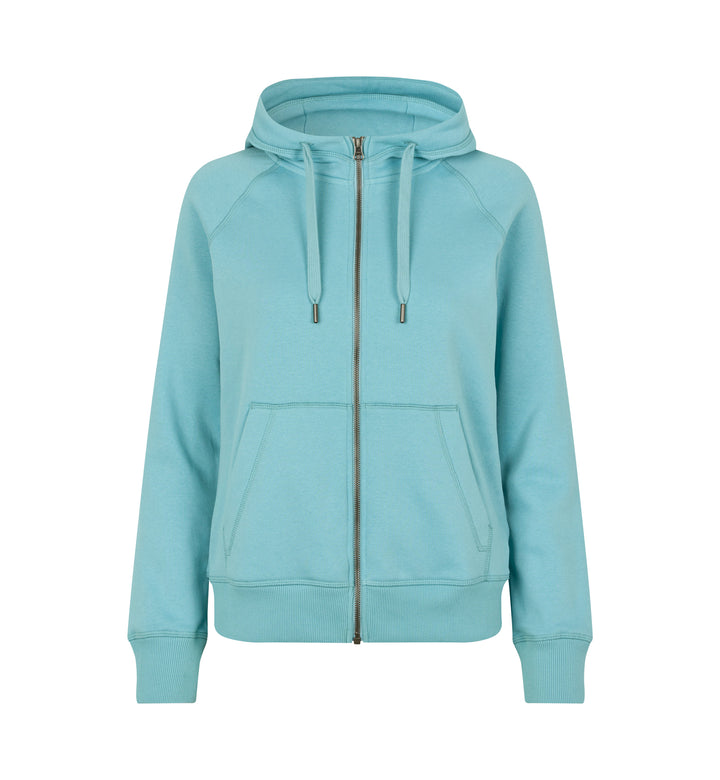 Hoodie CORE | zip | donna - Dusty aqua