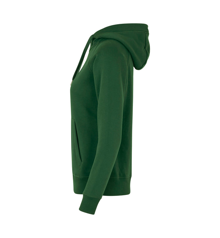 Hoodie CORE | zip | donna - Verde bottiglia