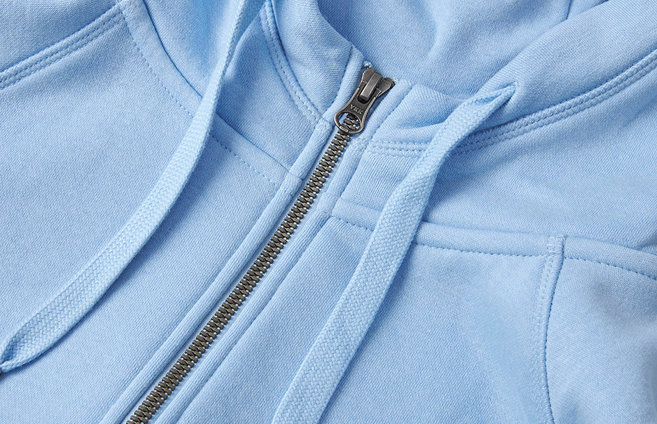 Hoodie CORE | zip | donna - Azzurro