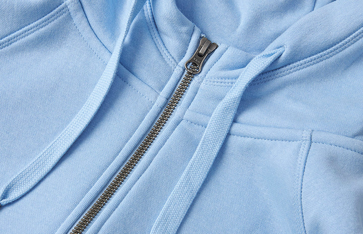 Hoodie CORE | zip | donna - Azzurro