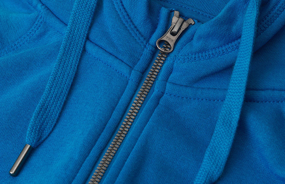 Hoodie CORE | zip | donna - Azure