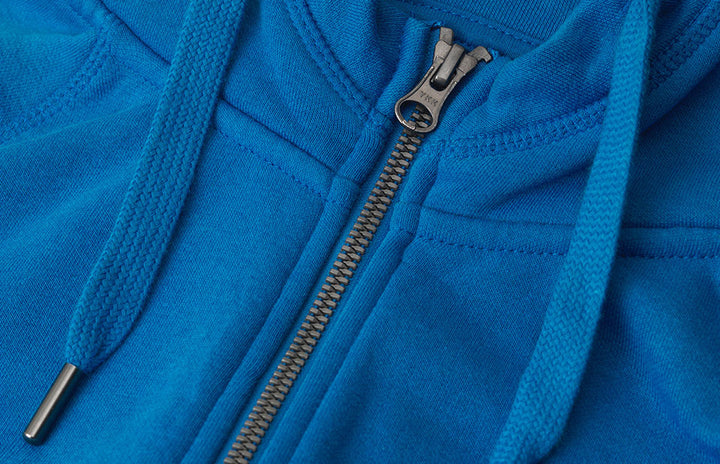 Hoodie CORE | zip | donna - Azure