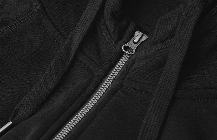 Hoodie CORE | zip | donna - Nero