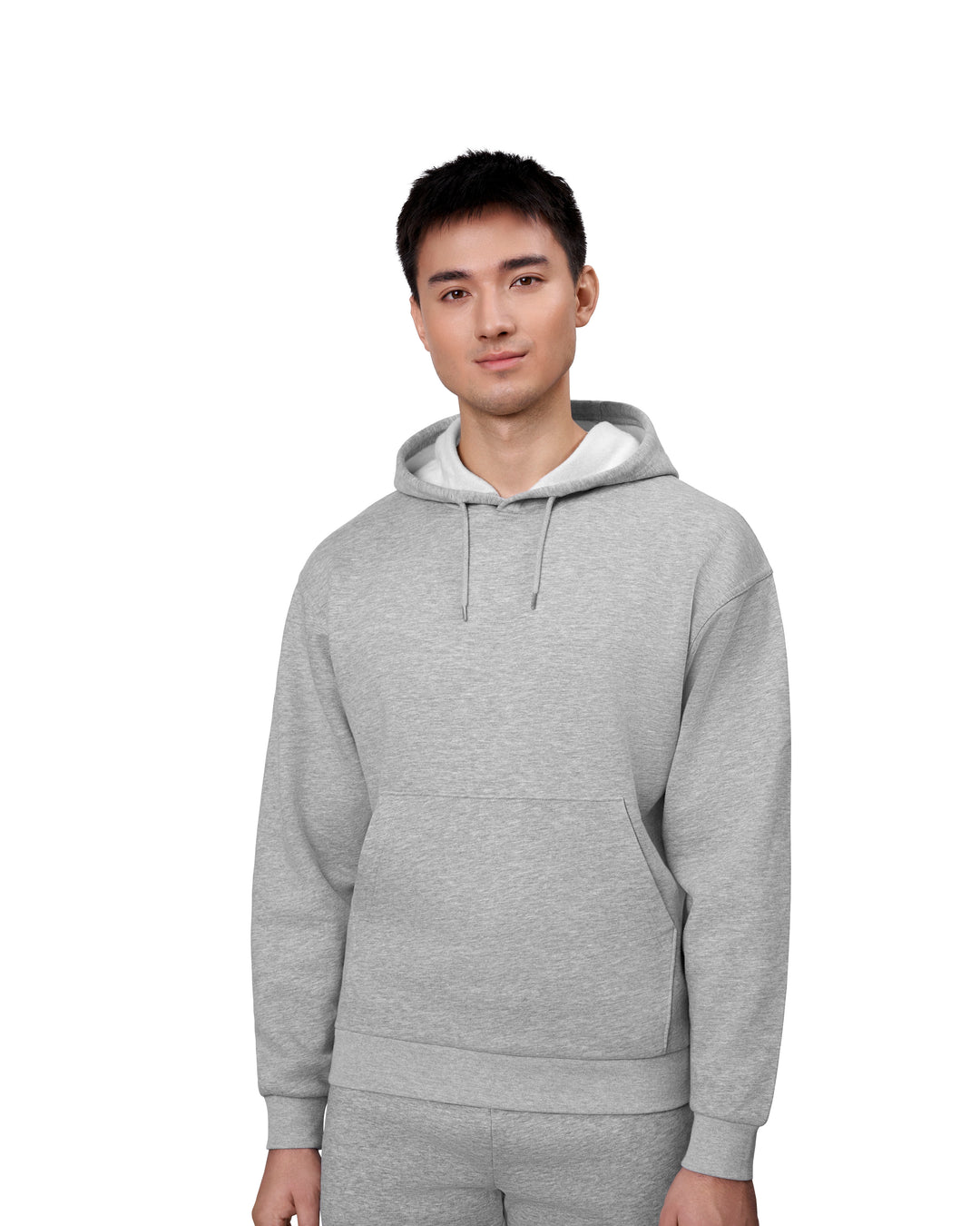 Hoodie morbido | marsupio | unisex - Grigio mélange