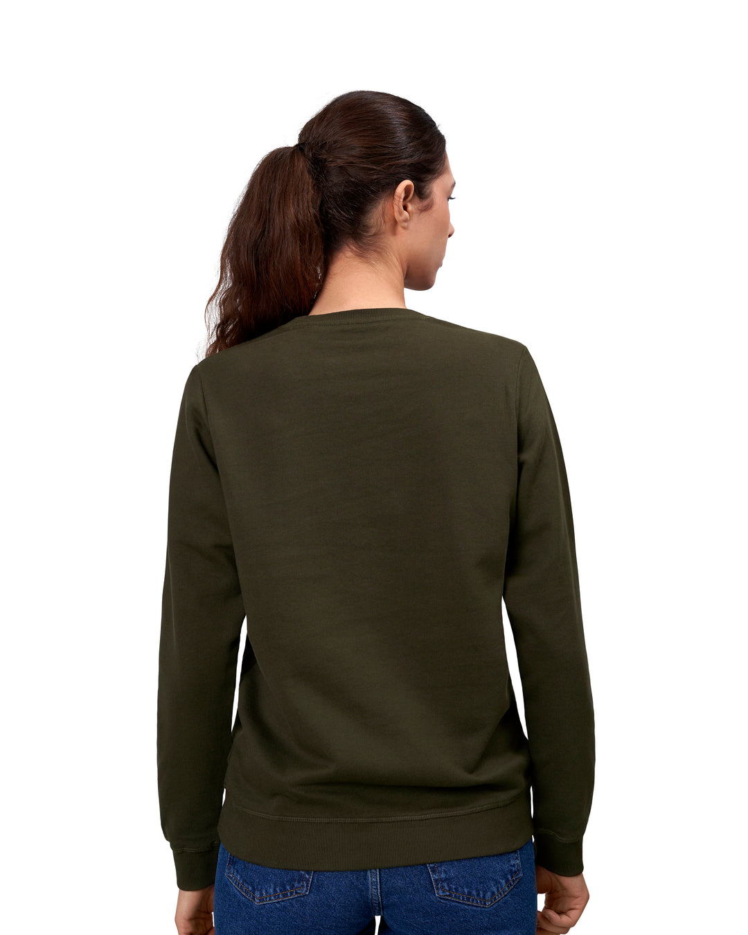 Felpa | biologica | donna - Oliva