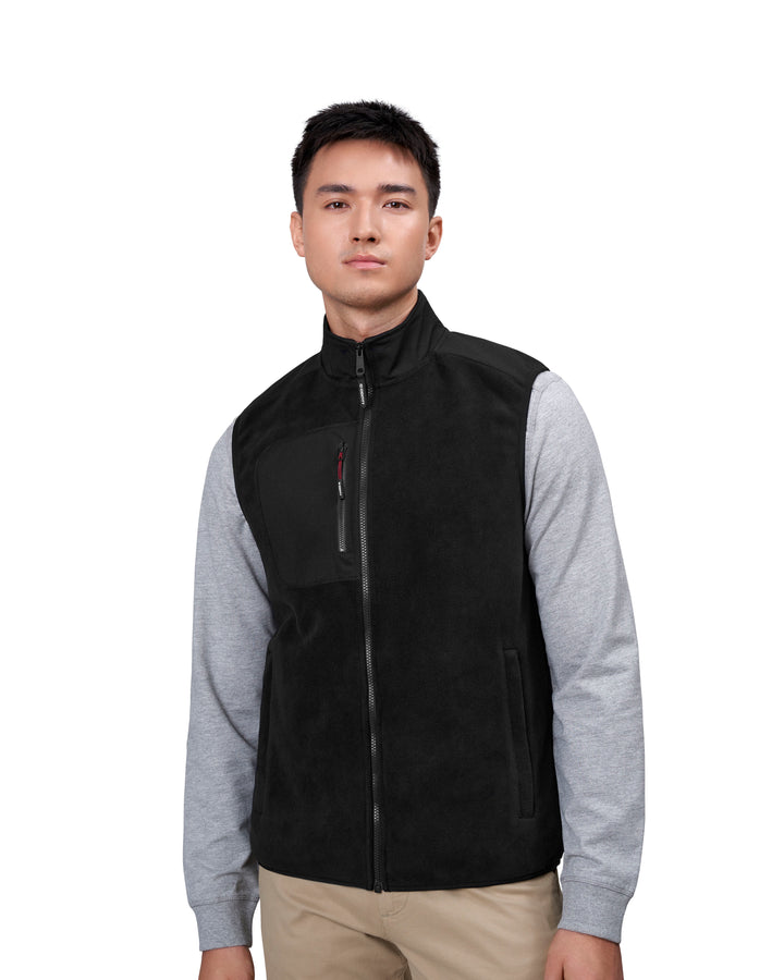 Gilet pile bonded - Nero
