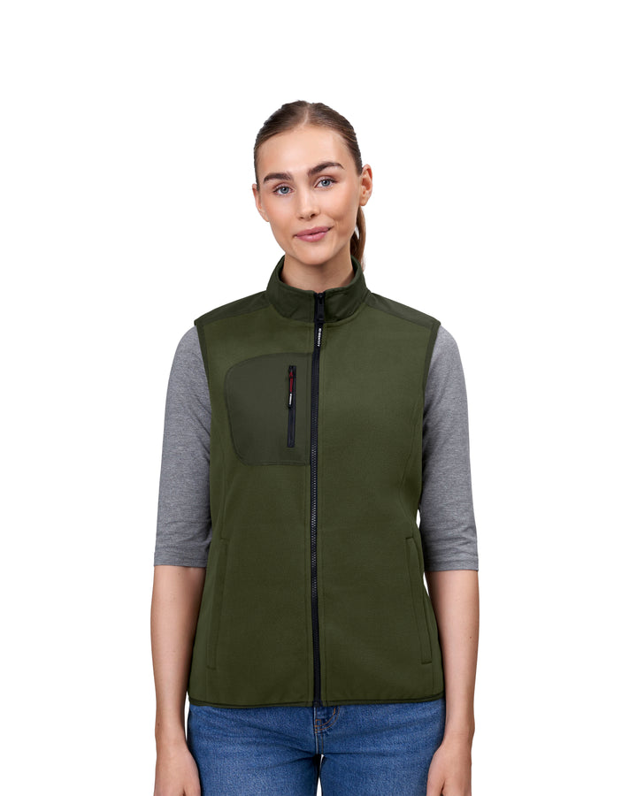 Gilet pile bonded | donna - Oliva