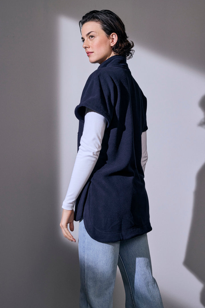 Tunica in pile | unisex - Blu navy