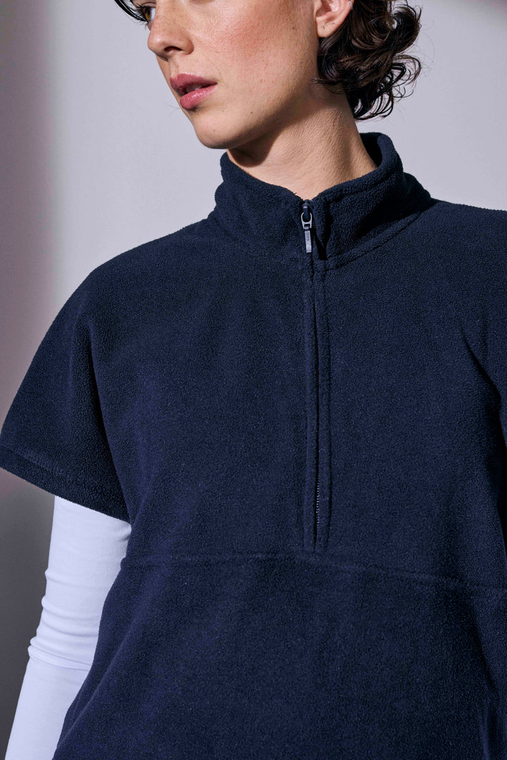 Tunica in pile | unisex - Blu navy