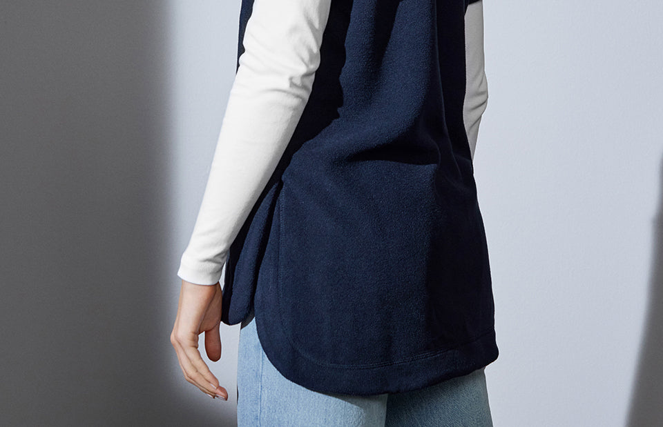 Tunica in pile | unisex - Blu navy