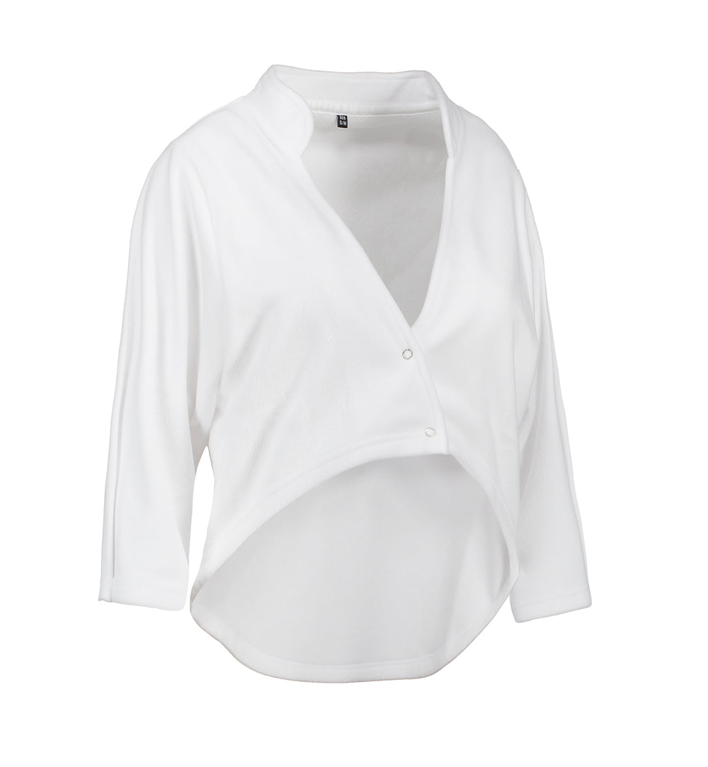 Bolero in pile | unisex - Bianco