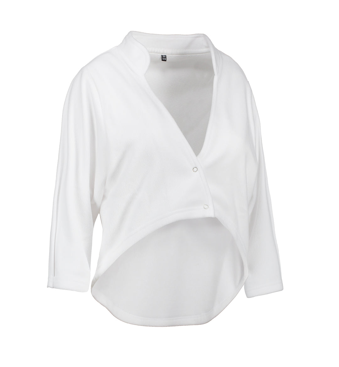 Bolero in pile | unisex - Bianco