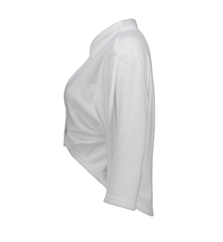 Bolero in pile | unisex - Bianco