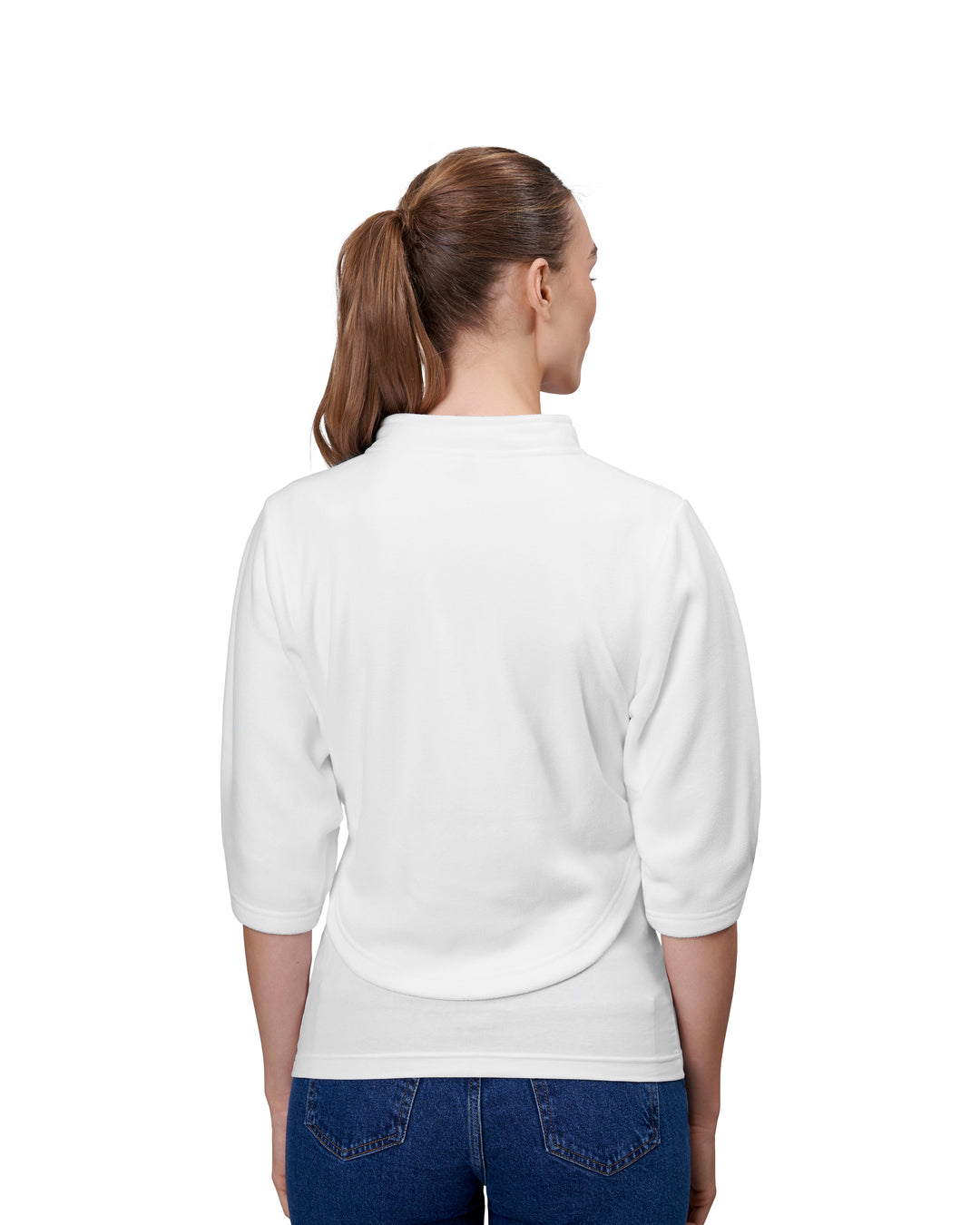 Bolero in pile | unisex - Bianco