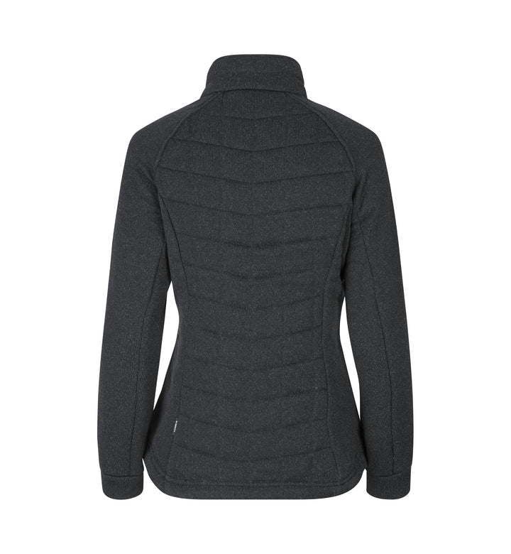 Giacca in pile | trapuntata | donna - Antracite mélange