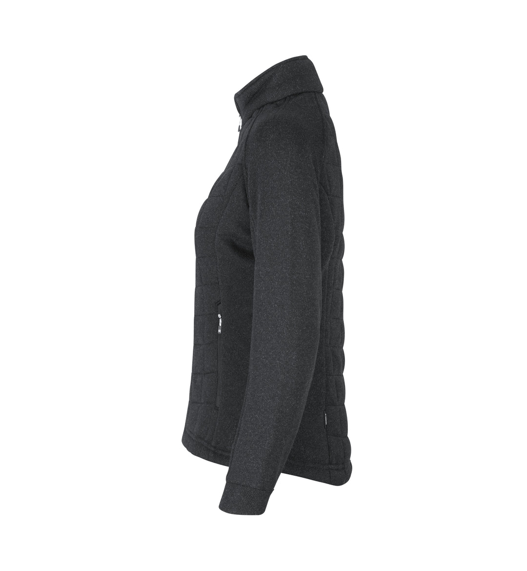 Giacca in pile | trapuntata | donna - Antracite mélange