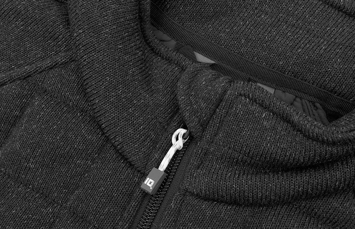 Giacca in pile | trapuntata | donna - Antracite mélange