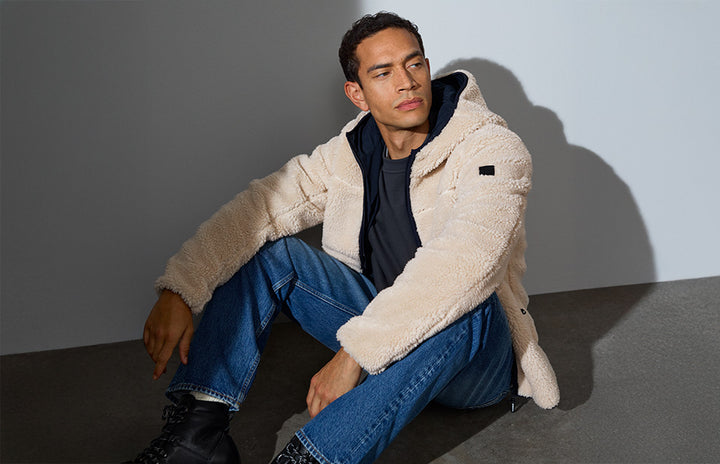 Giacca pile teddy - Bianco panna