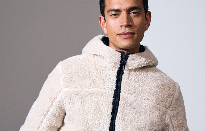 Giacca pile teddy - Bianco panna