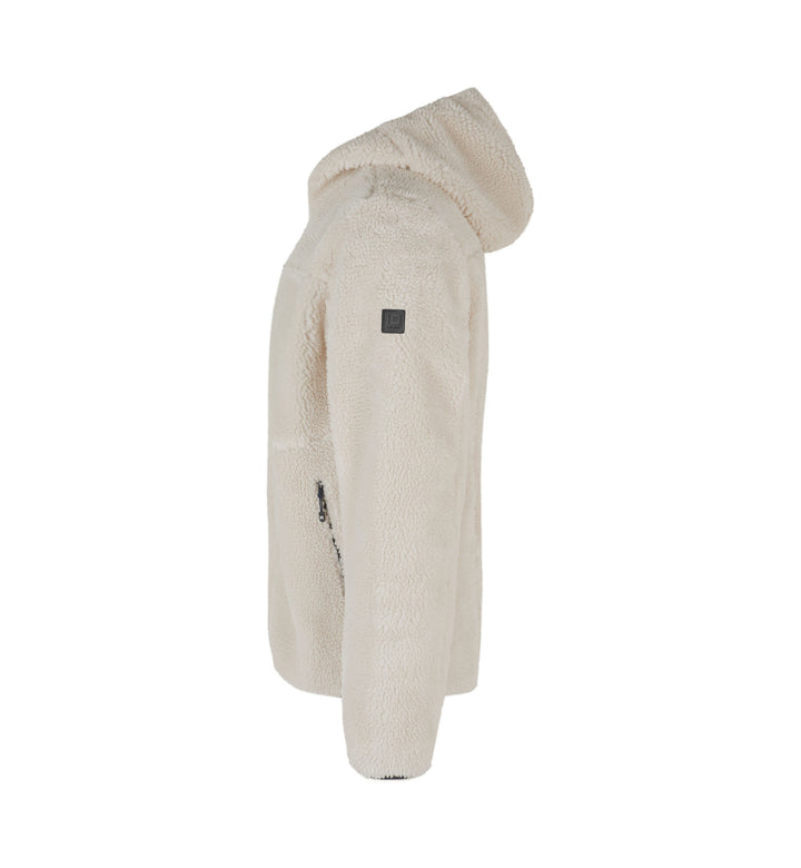 Giacca pile teddy - Bianco panna
