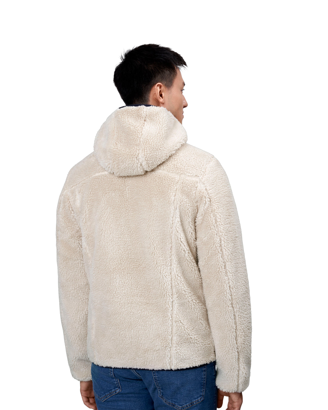 Giacca pile teddy - Bianco panna