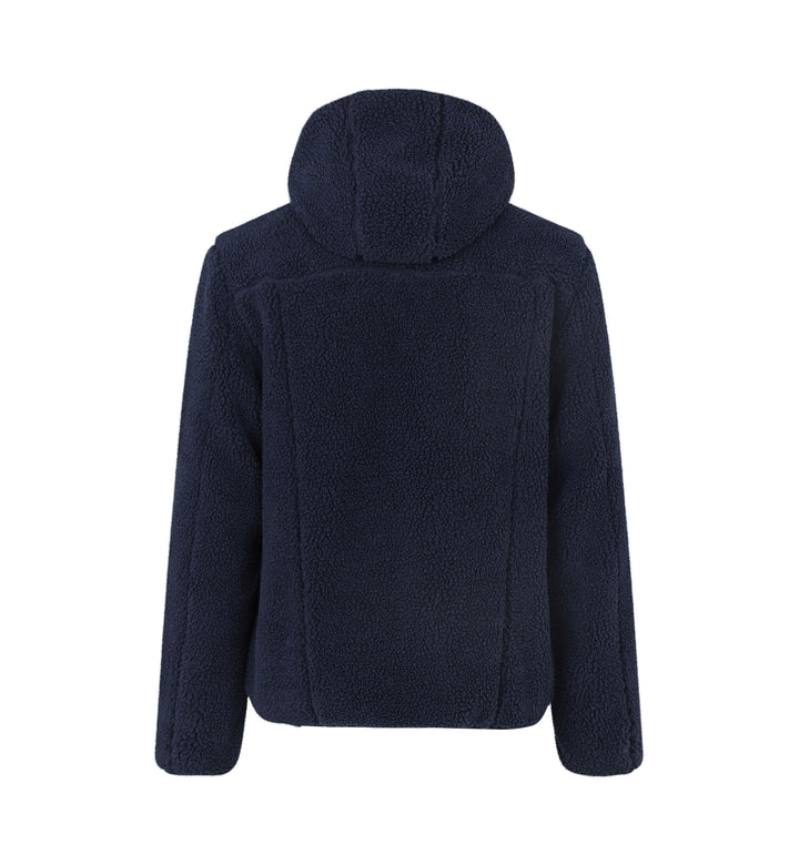Giacca pile teddy - Blu navy