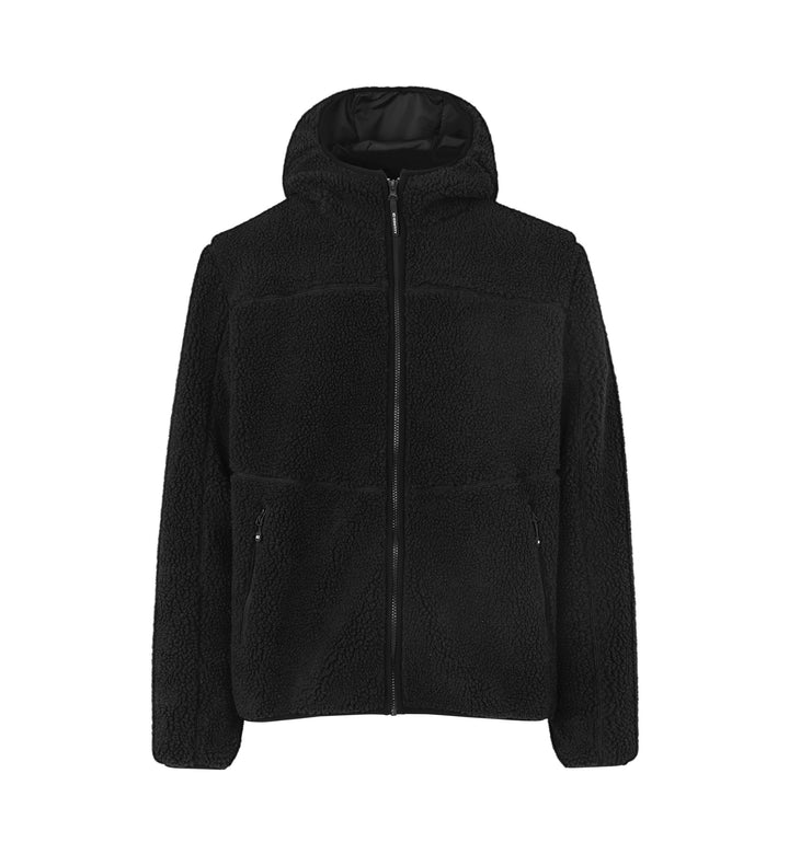 Giacca pile teddy - Nero