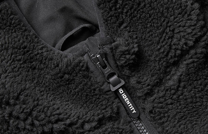 Giacca pile teddy - Nero