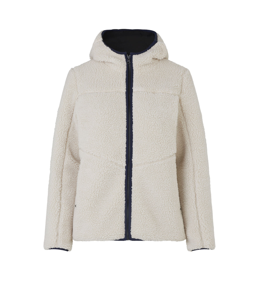 Giacca pile teddy | donna - Bianco panna