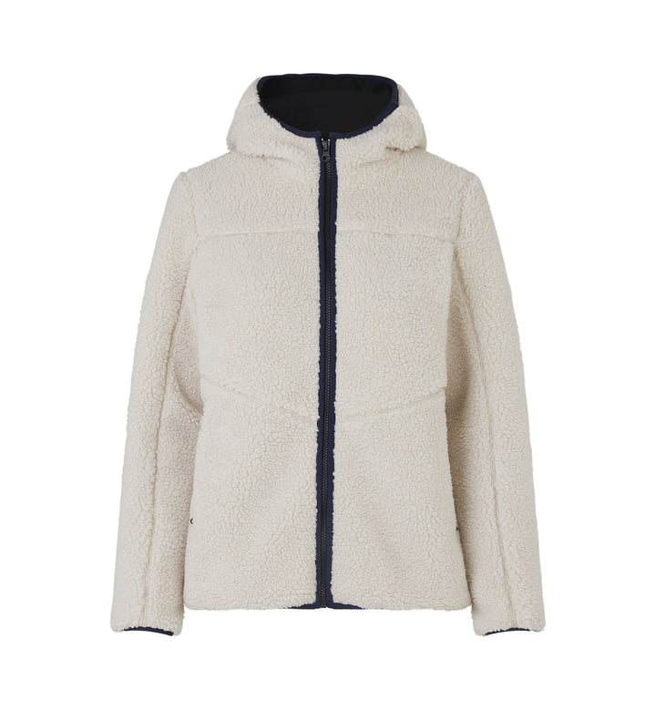 Giacca pile teddy | donna - Bianco panna
