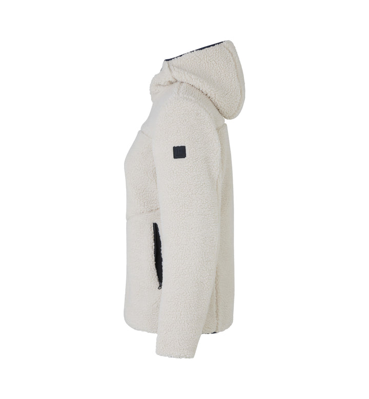 Giacca pile teddy | donna - Bianco panna