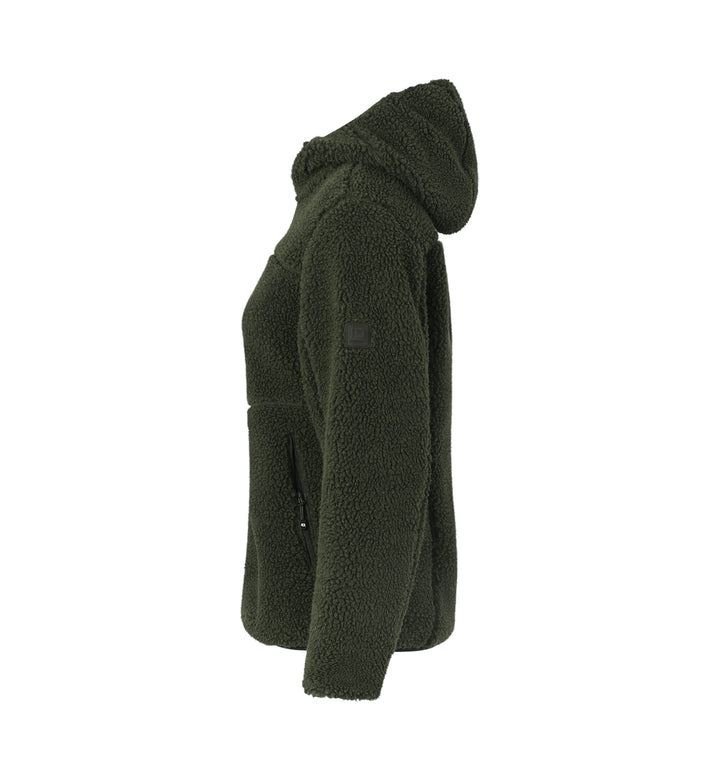 Giacca pile teddy | donna - Oliva