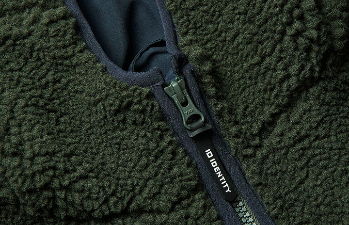Giacca pile teddy | donna - Oliva