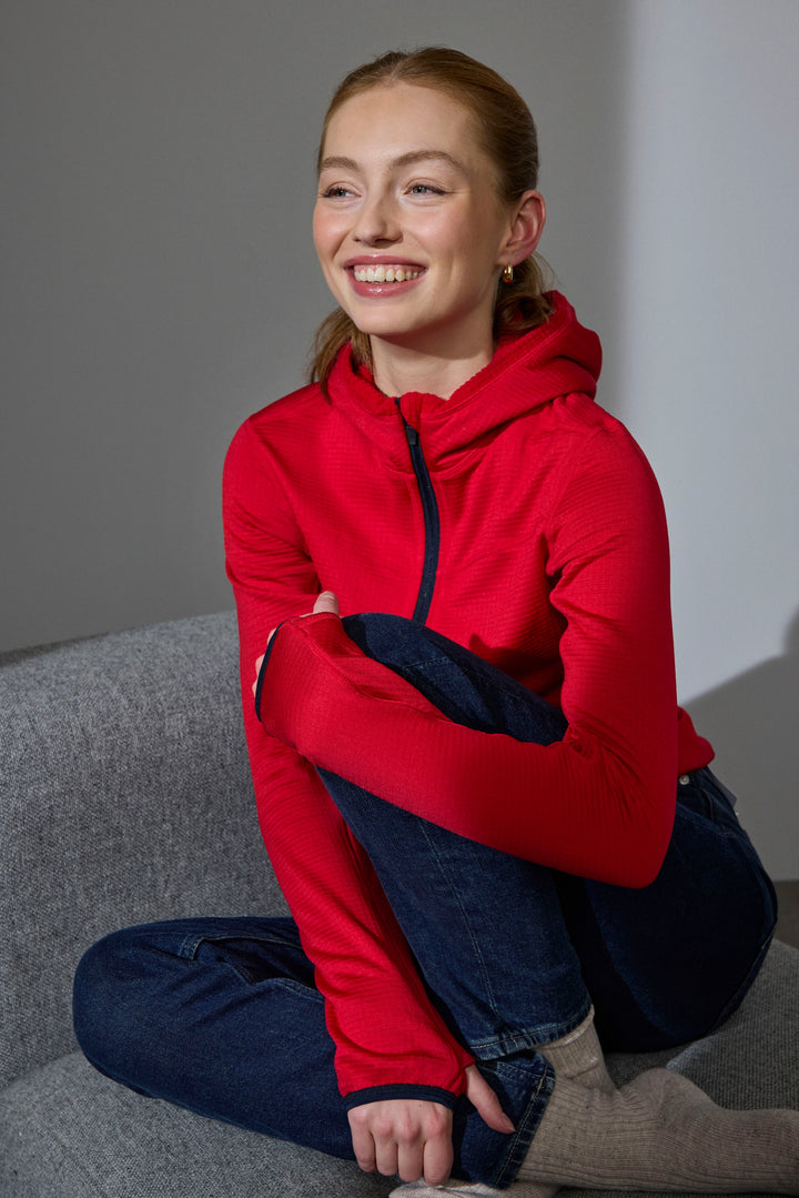Cardigan | stretch comfort | donna - Rosso