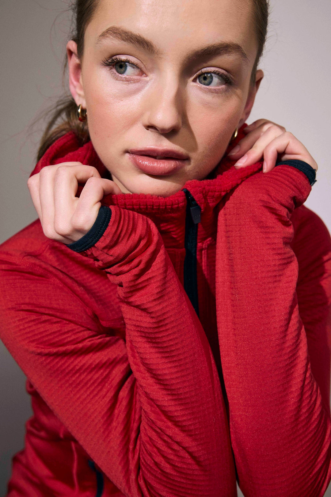 Cardigan | stretch comfort | donna - Rosso