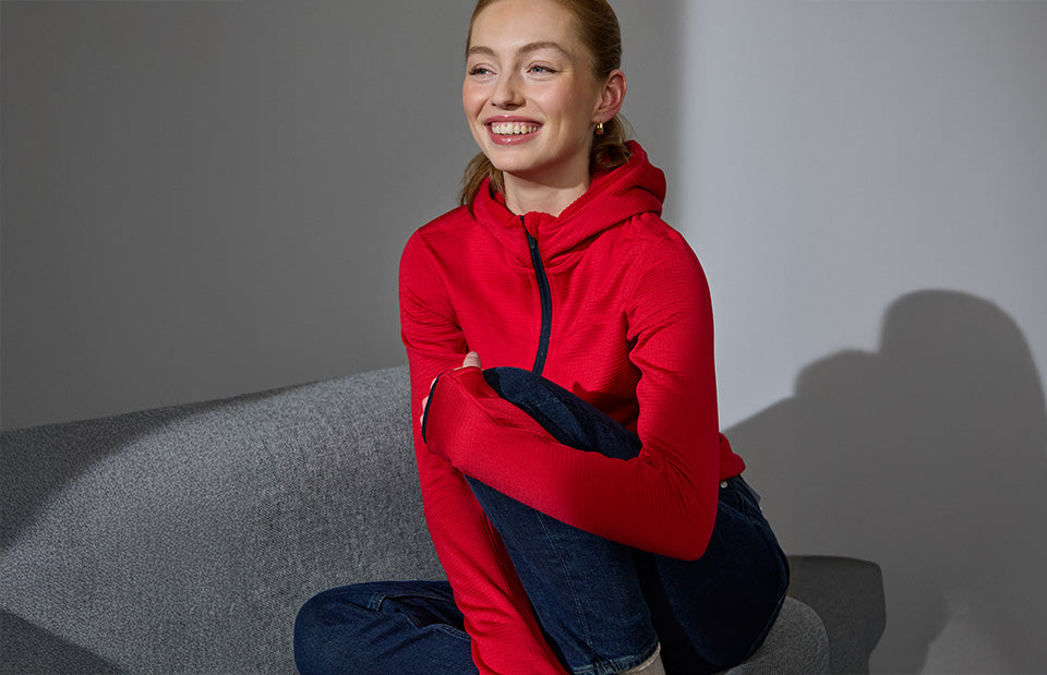 Cardigan | stretch comfort | donna - Rosso