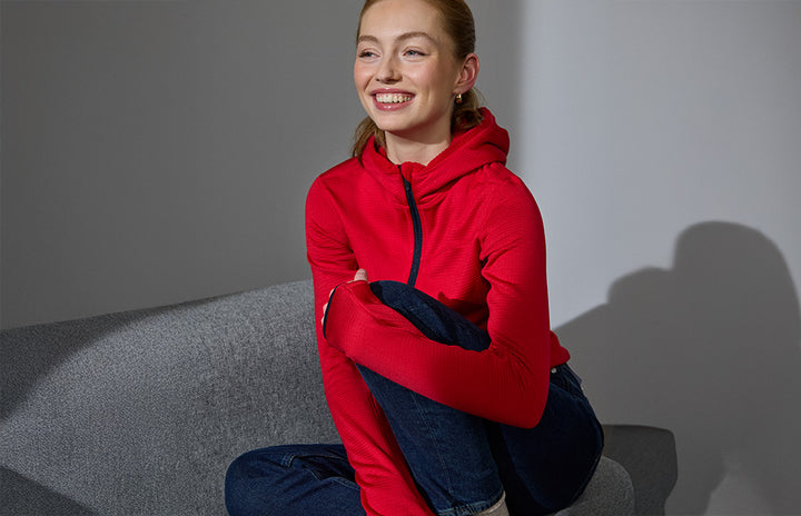 Cardigan | stretch comfort | donna - Rosso