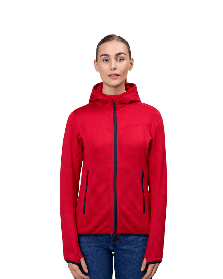 Cardigan | stretch comfort | donna - Rosso