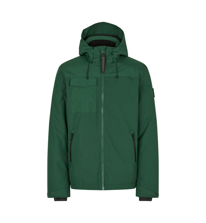 Giacca invernale con cappuccio - Verde bottiglia