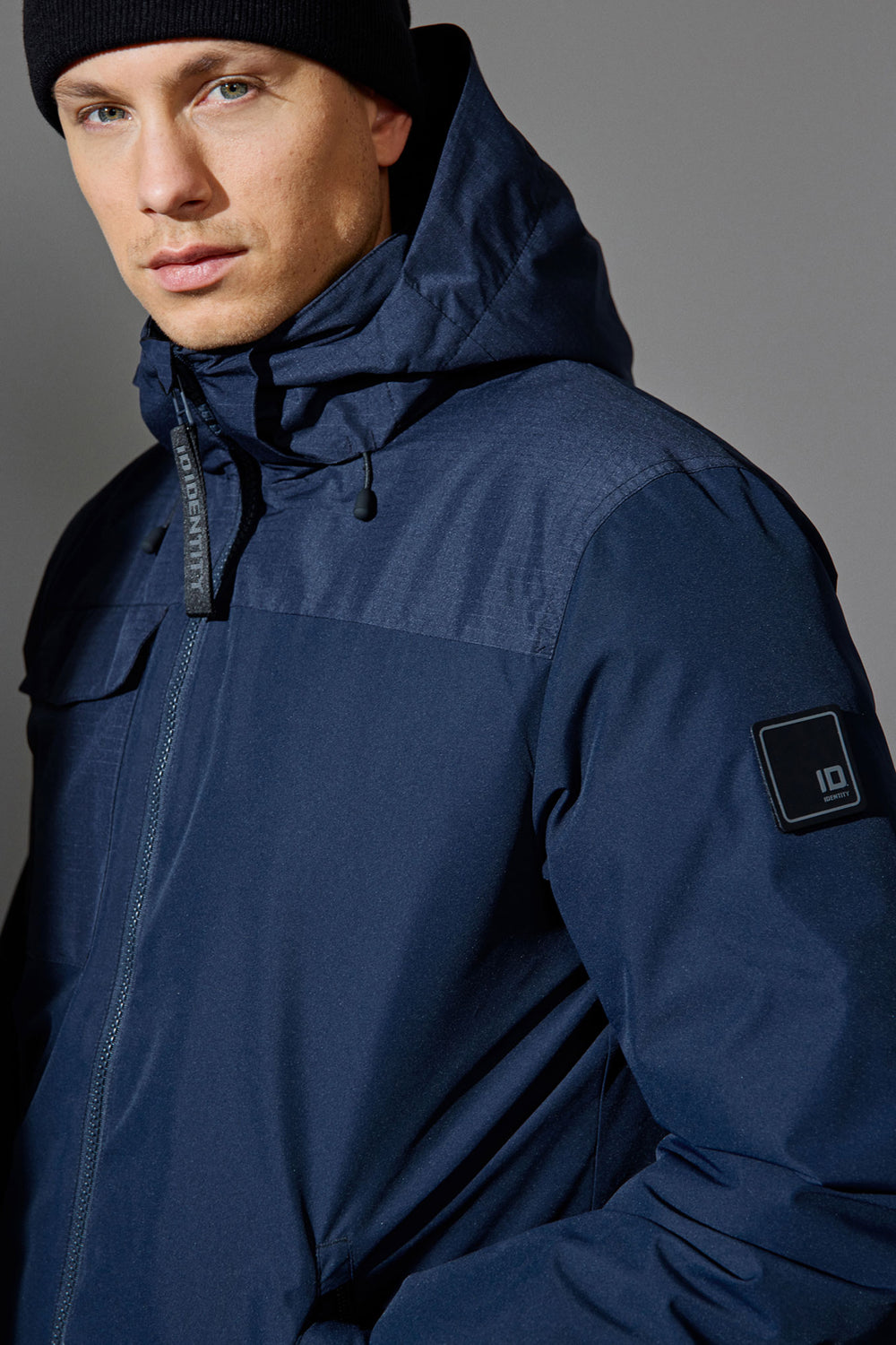 Giacca invernale con cappuccio - Blu navy