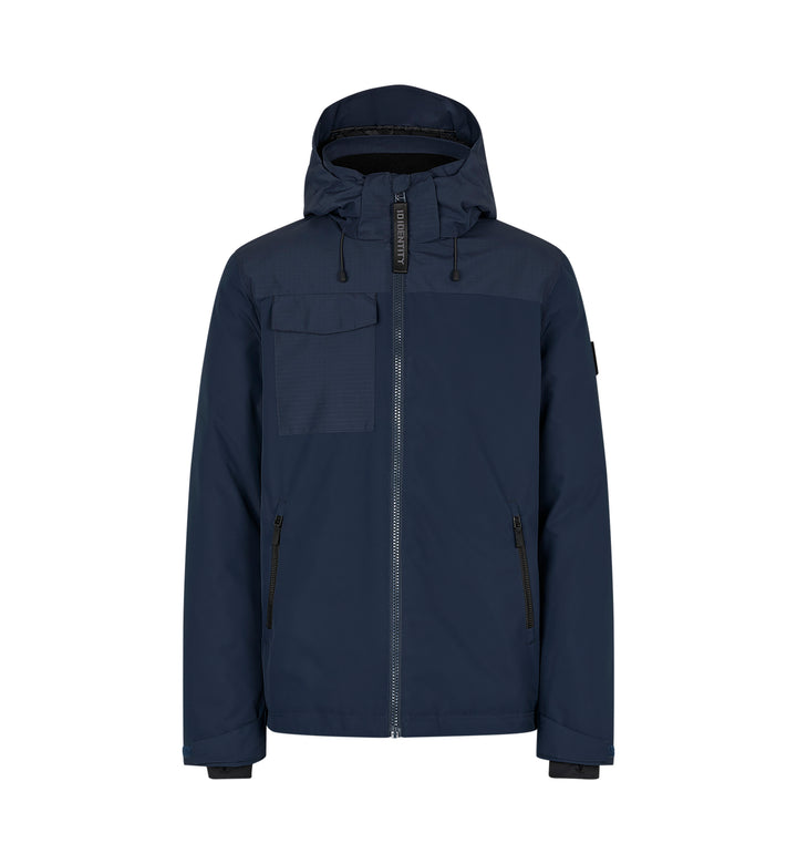 Giacca invernale con cappuccio - Blu navy