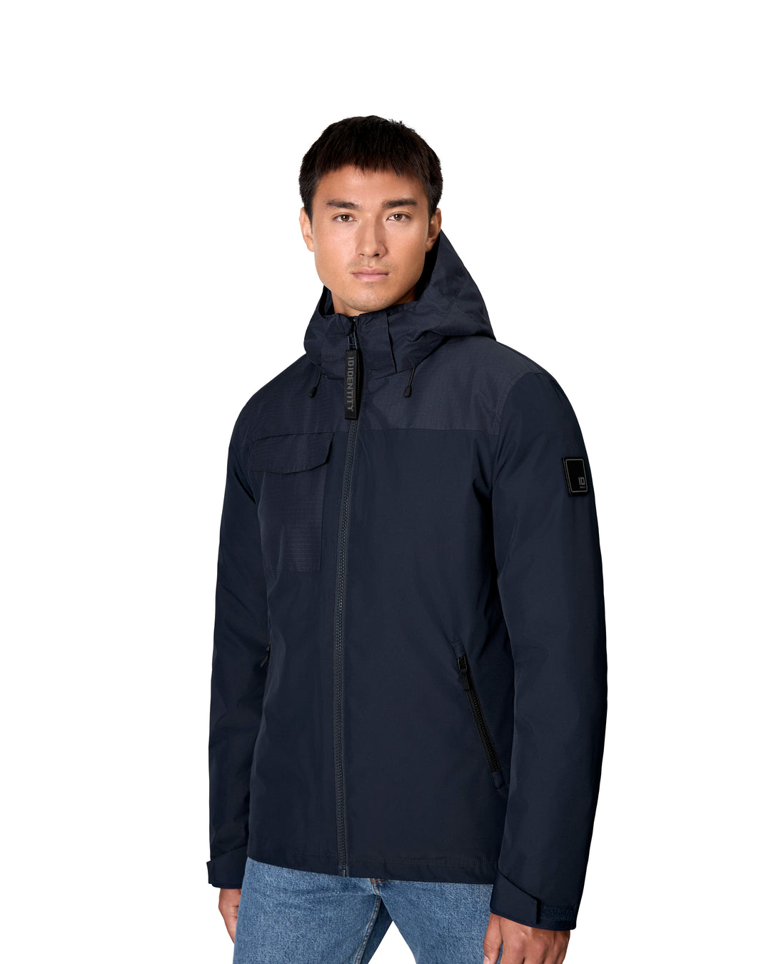 Giacca invernale con cappuccio - Blu navy