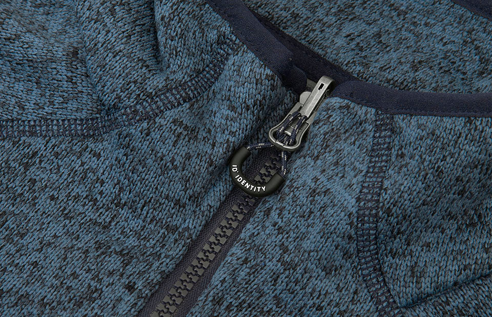 Pile Zip-n-Mix | mélange - Blu navy mélange