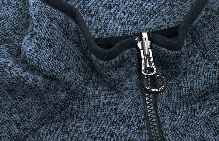 Pile Zip-n-Mix | mélange | donna - Blu navy mélange